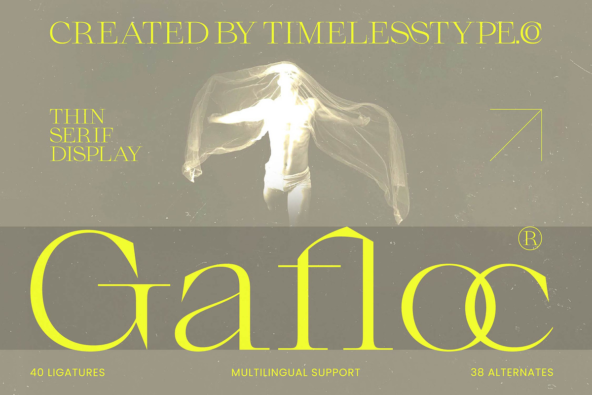 Gafloc Thin Serif Display, a Serif Font by timelesstype.co (Photo 1 of 15)