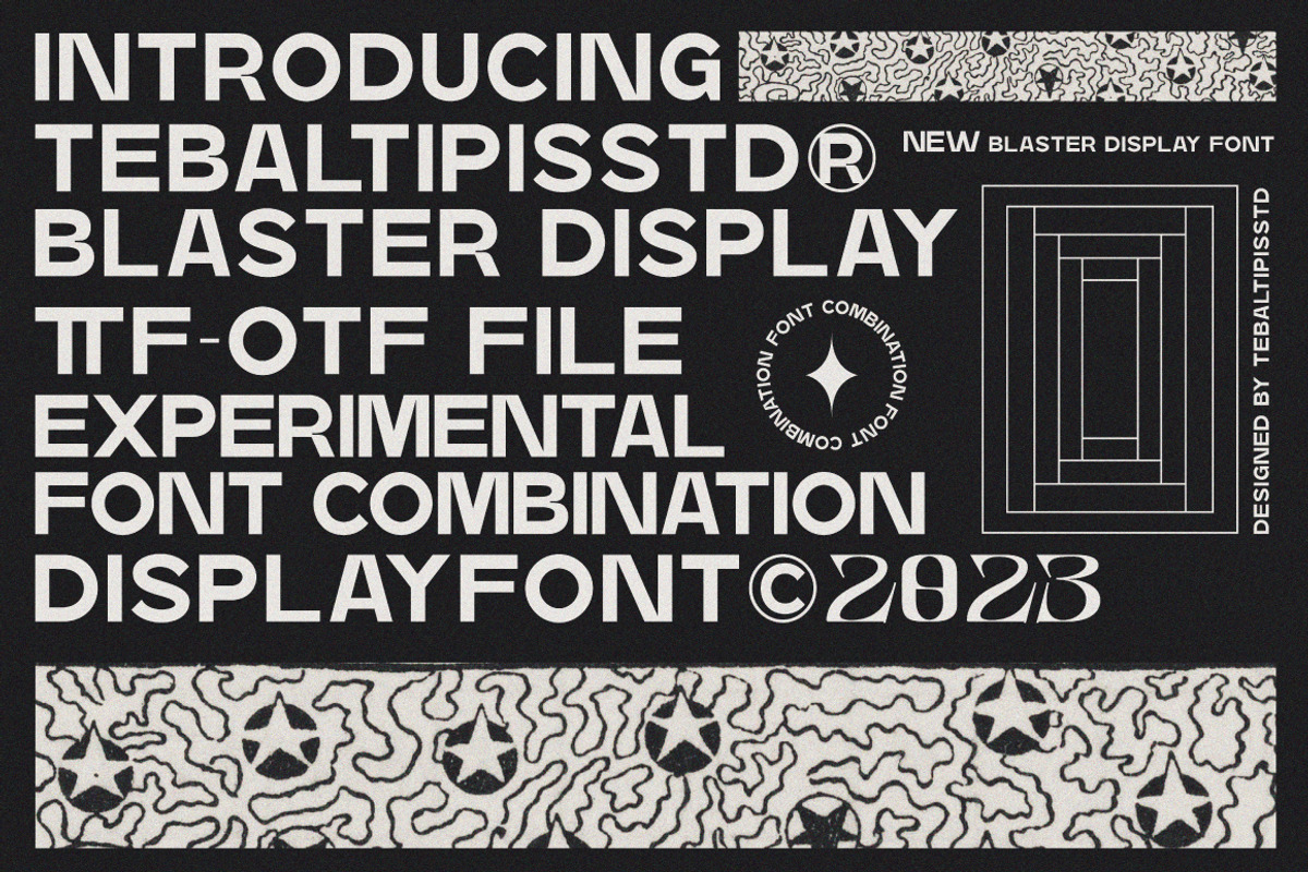 Blaster - Combination Typeface, a Font by tebaltipislab (Photo 11 of 12)