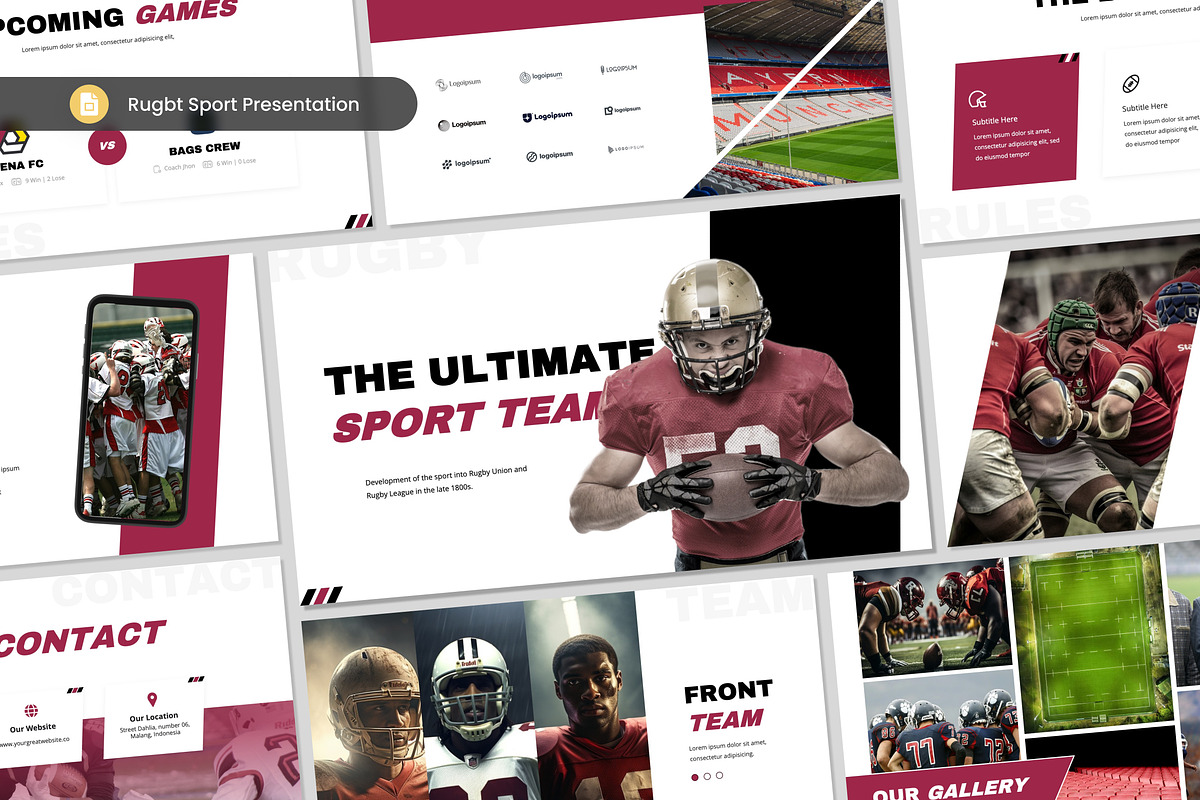 Rugby Sport Presentation Slides, a Presentation Template by Antstheme (Photo 2 of 2)