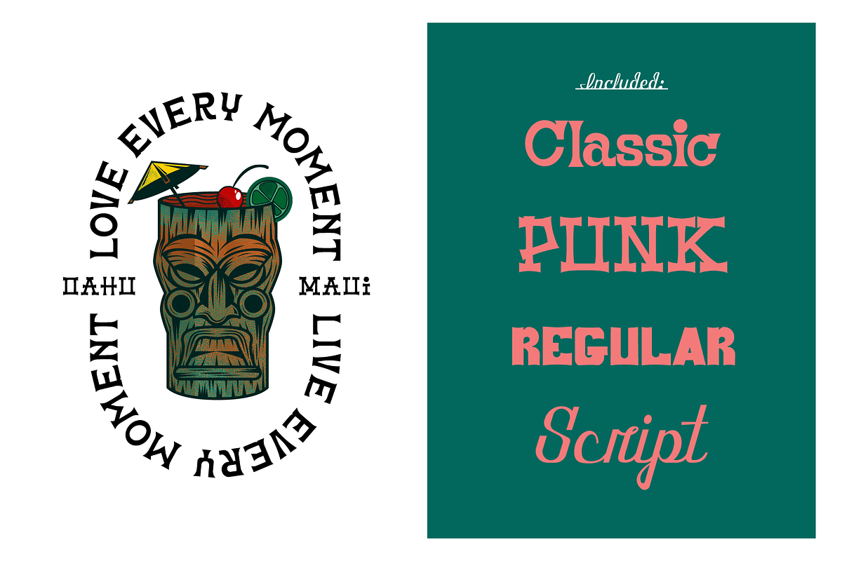 Front St. Tiki Display Font Bundle, a Font by Holt510 (Photo 3 of 10)