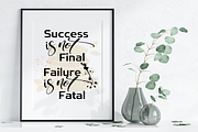 success printable wall art quote, a Poster Template by Digiteve (Thumbnail 2 of 6)