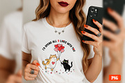 Valentine Cat PNG Bundle, a Graphic by GlitterCraft (Thumbnail 52 of 101)