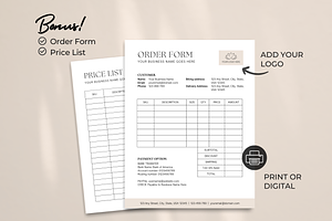 Wholesale Line Sheet Template