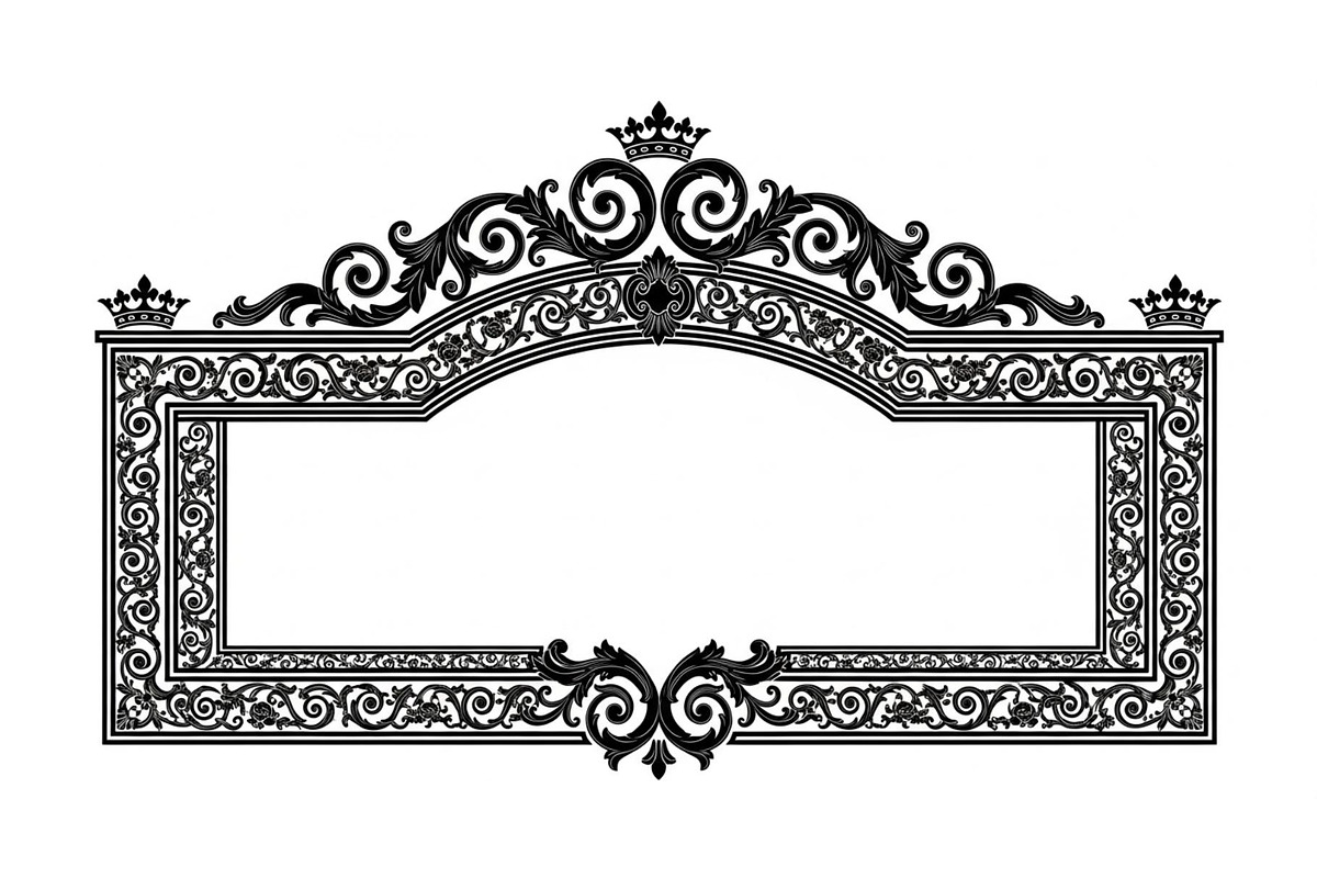 Ornamental Vintage Frame Border Bund, an Illustration by Creativeshirt (Photo 9 of 31)