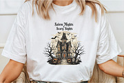 Halloween Horror House Salem Night P, an Illustration by DreamCafeArt (Thumbnail 2 of 7)