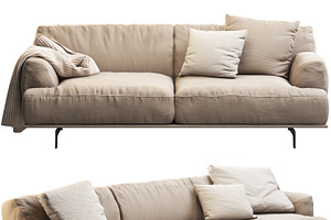 Tribeca sofa 1 3d model, a Furniture 3D Model by 3dmitruk