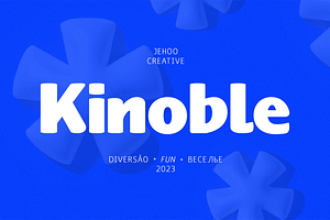 Kinoble - Friendly Display Font, a Font by Jehoo Creative