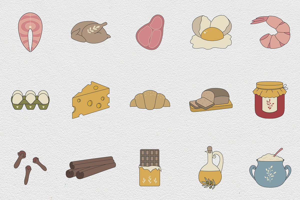 Kitchen & Cooking Icon Set, an Icon by NatalieArtShop (Photo 6 of 15)