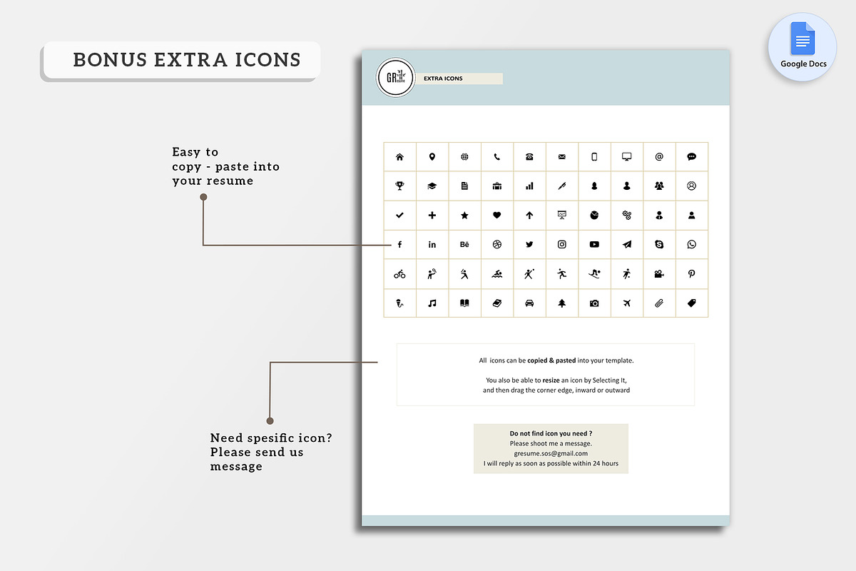 Google Docs Resume Template 01, a Resume Template by GResume (Photo 6 of 8)