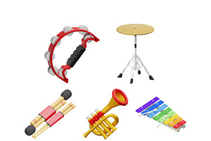 Music Instrument 3D Icon