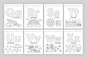 Alphabet Coloring Pages