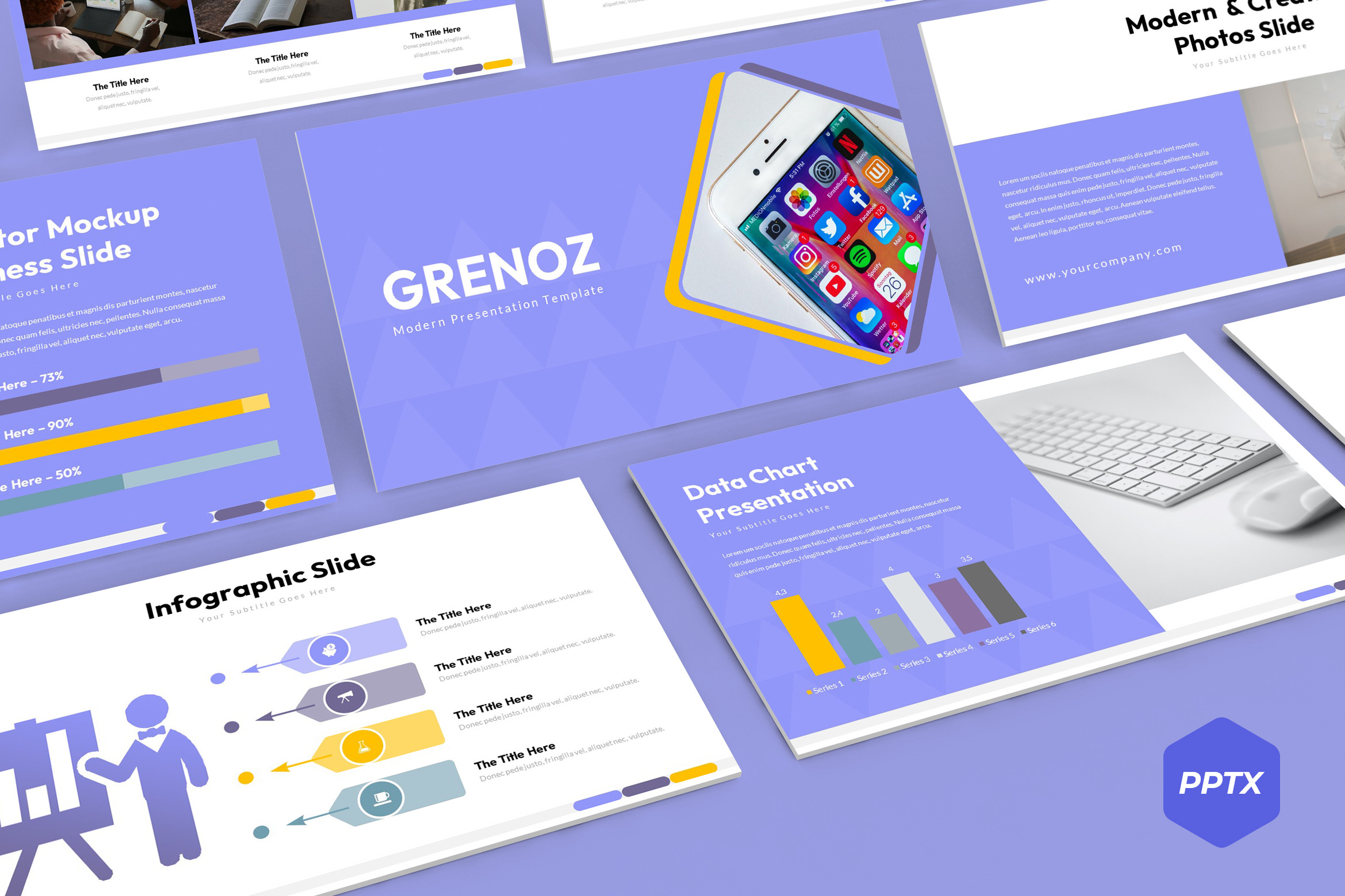 Grenoz - Powerpoint Template, a Presentation Template by AQR Studio