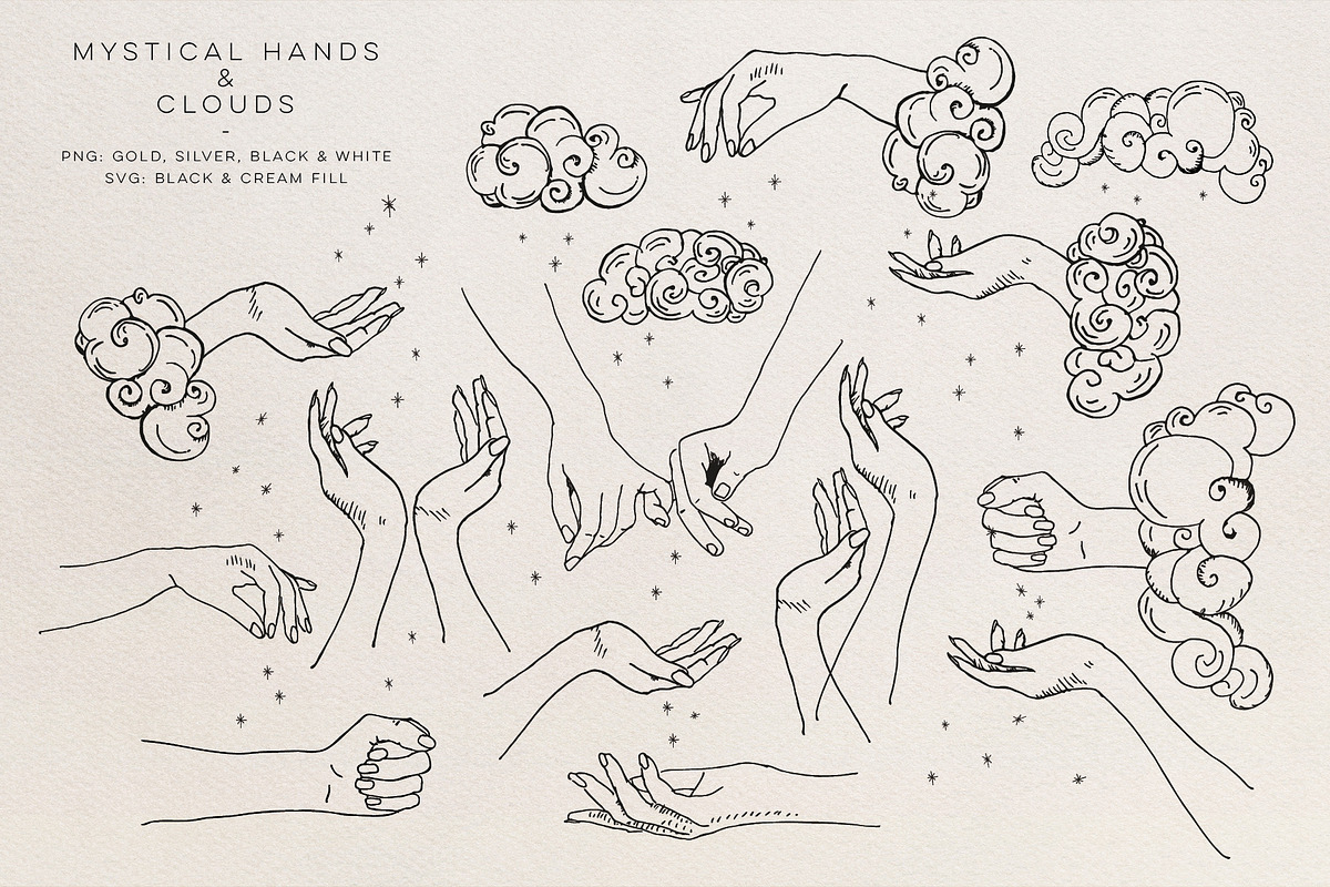 Cosmic Astrology, Magic & Tarot Set, an Object Graphic by Blixa 6 Studios (Photo 49 of 68)