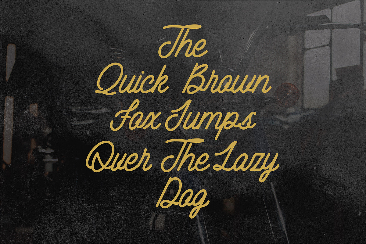 Heatched Monoline Script Font Retro, a Script Font by Maulana Creative (Photo 6 of 7)