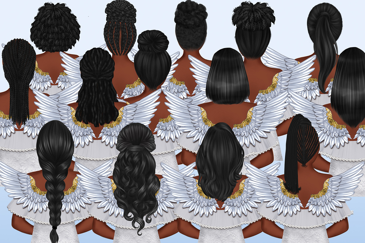 Angel Girl Memorial Cliparts, an Illustration by The GG Shop (Photo 3 of 8)