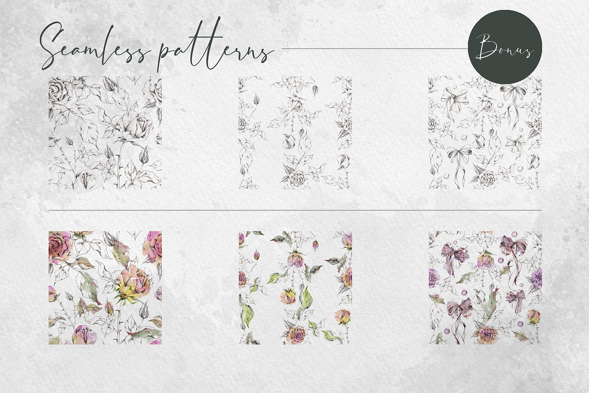 Heritage tea roses, a Decorative Illustration by MsFlaffy (Photo 14 of 14)