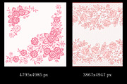 Lace roses frames and ribbons., a Pattern Graphic by Ajuga (Thumbnail 4 of 7)