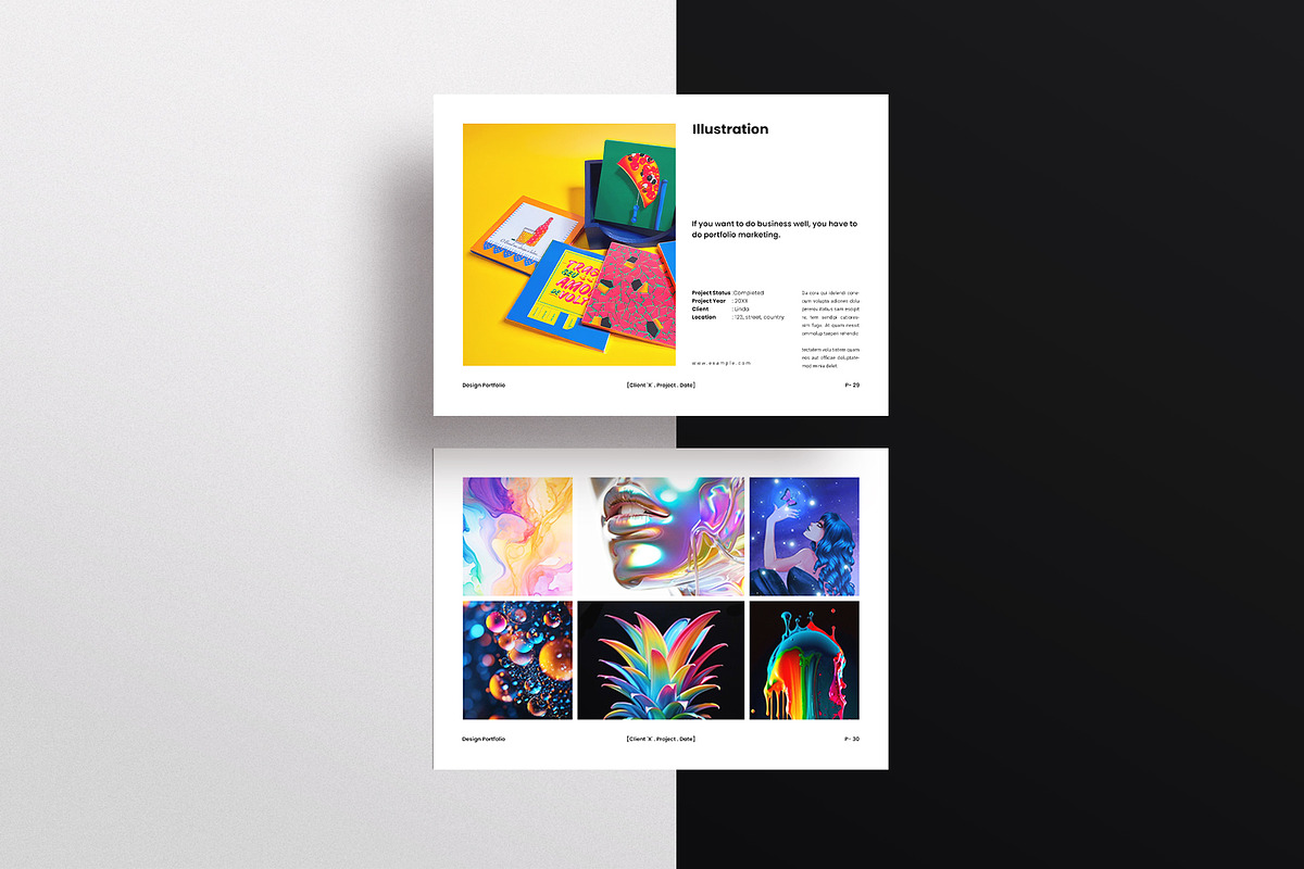 Graphic Design Portfolio Template, a Brochure Template by ArtisanaAura (Photo 11 of 14)