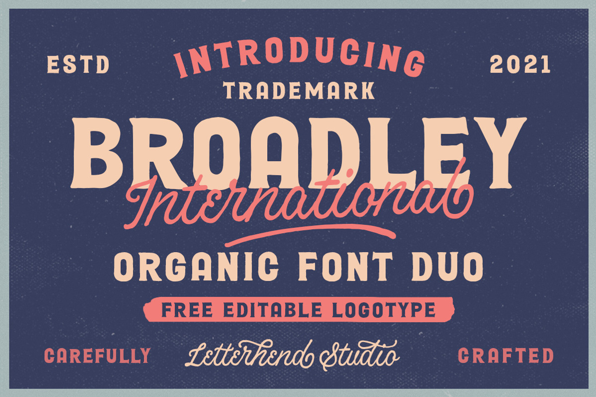Broadley - Vintage Font Duo, a Font by Letterhend Studio (Photo 1 of 9)