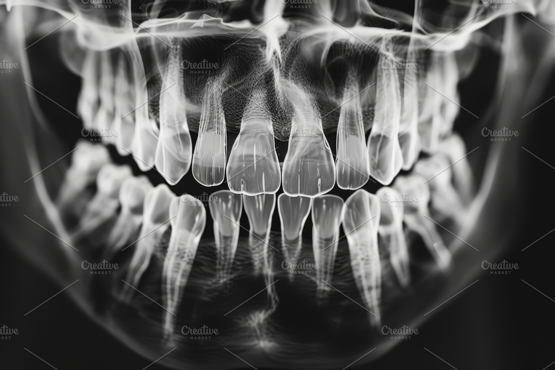 A detailed x-ray reveals the complex, a Photo by Tanuart
