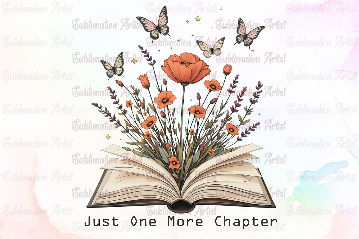 Just One More Chapter ,Books Sublima, an Illustration by Sublimation Artist (Photo 1 of 6)