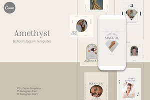 100+ Amethyst Boho Instagram Canva