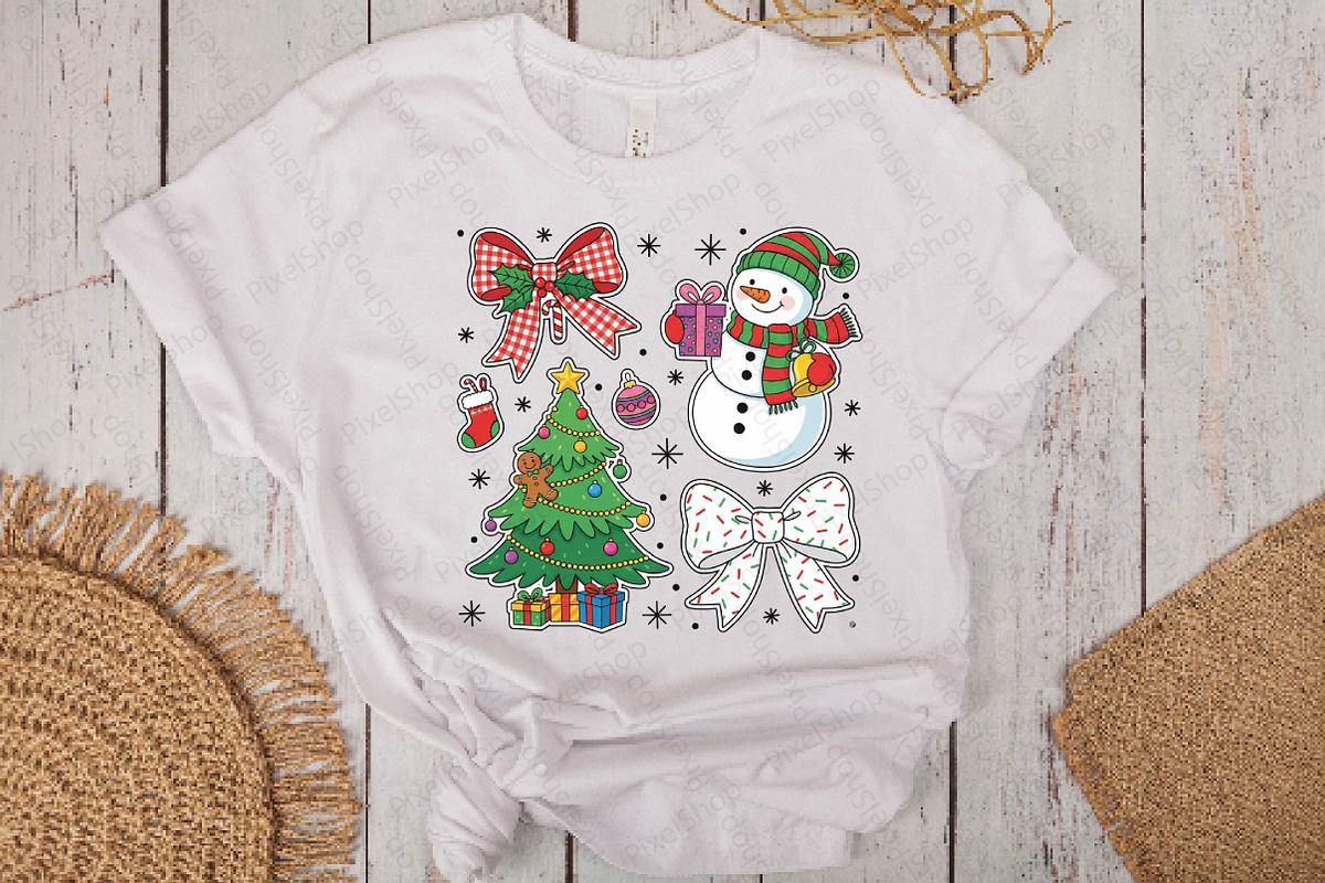 Christmas PNG, Snowman Bow PNG, an Illustration by DreamPrint404 (Photo 7 of 7)