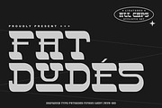 Fatdudes, a Serif Font by inumocca_type (Thumbnail 1 of 10)