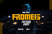 Fromeis - Future Font, a Serif Font by Meizzaluna Design (Thumbnail 1 of 10)