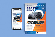 Simple Car For Rent, a Flyer Template by Me55enjah Design (Thumbnail 1 of 4)