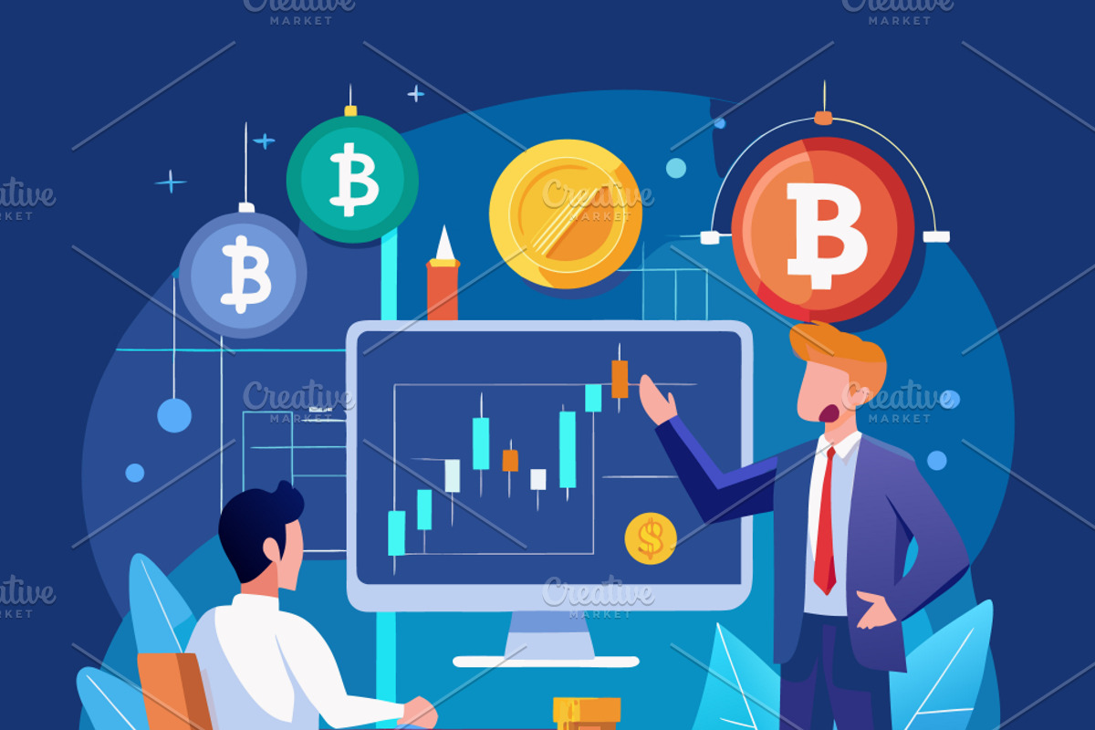 businessmen analyzing financial, a Person Illustration by SouravDesign (Photo 1 of 3)