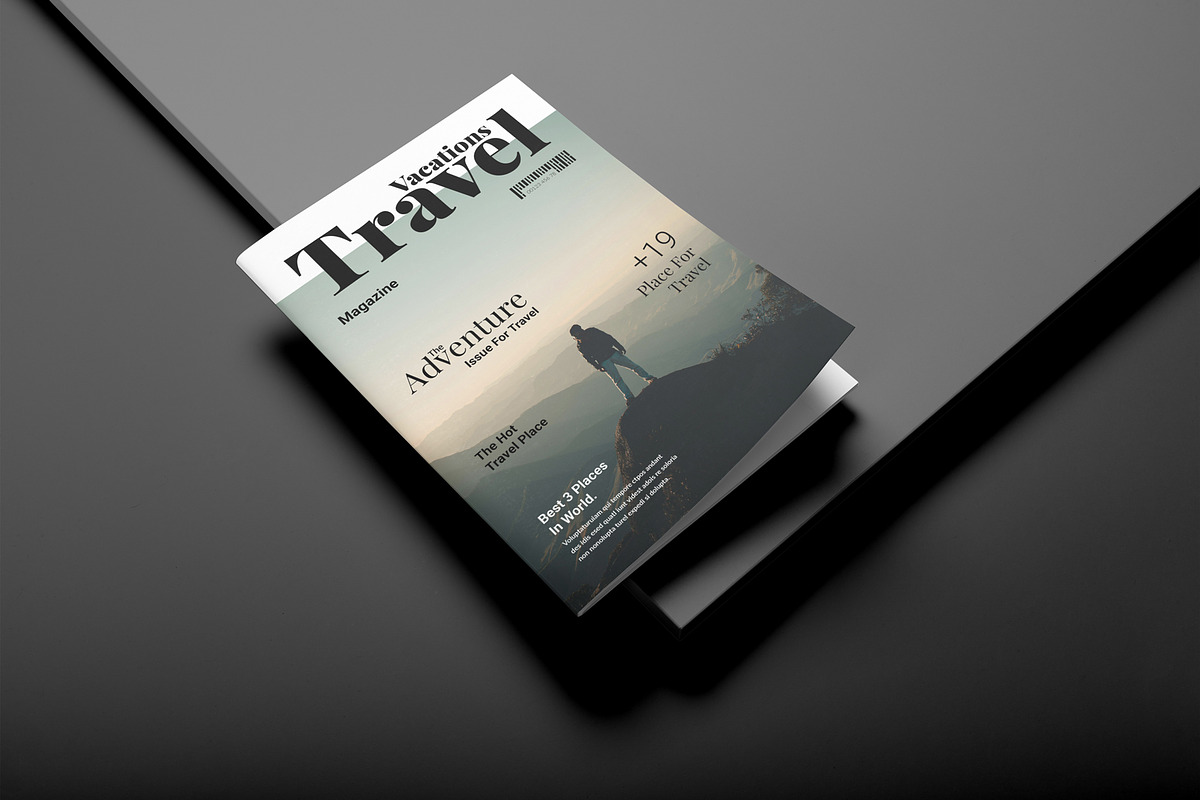 Travel & Vacation Magazine Template preview 3