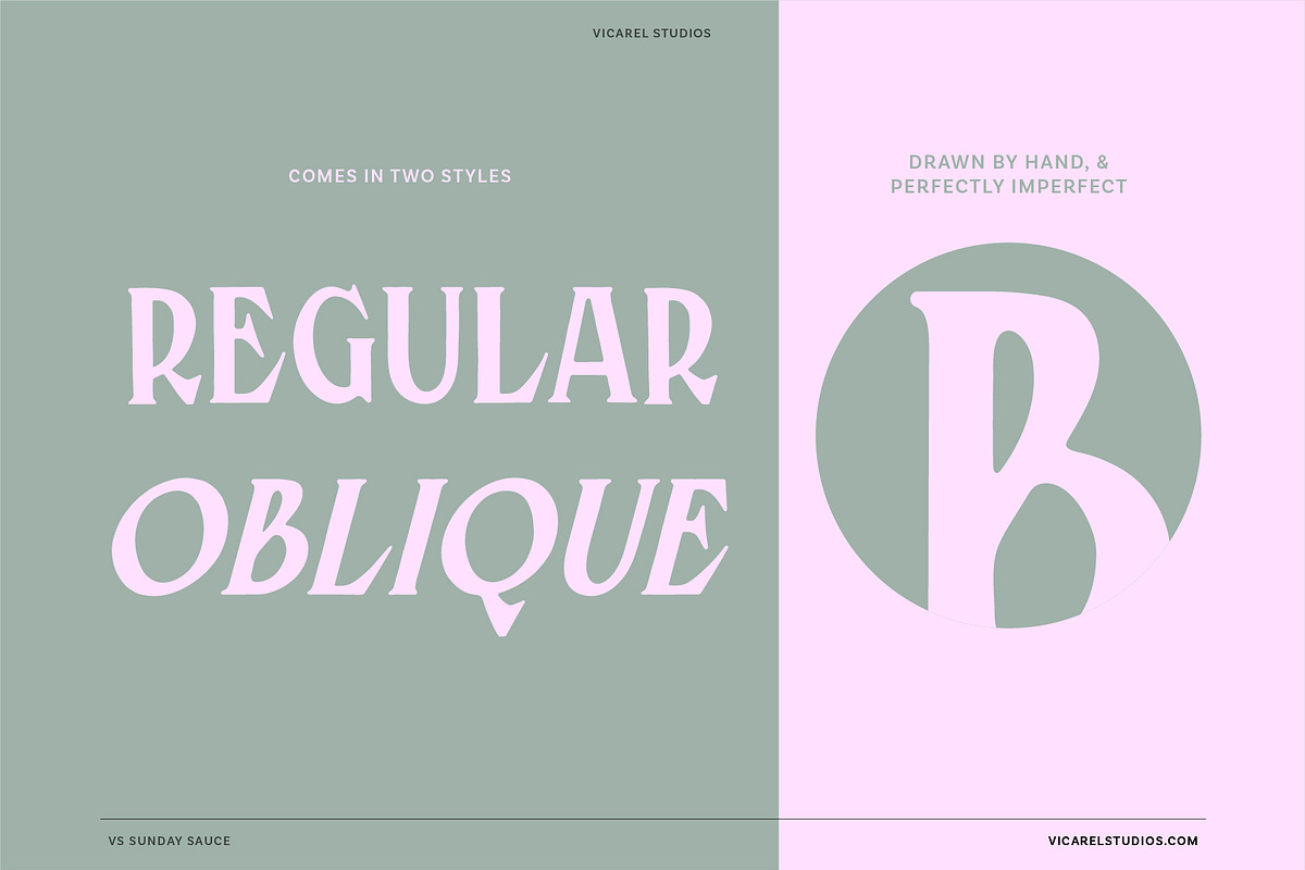 Sunday Sauce, Nostalgic Vintage Font, a Serif Font by Vicarel Studios (Photo 10 of 16)