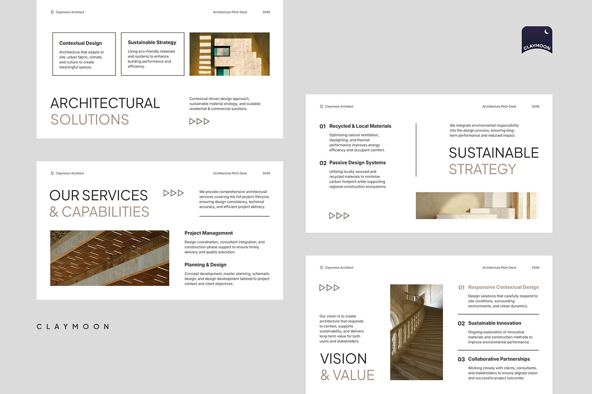 Architecture Pitch Deck, a Presentation Template by Claymoon Lab (Photo 6 of 7)
