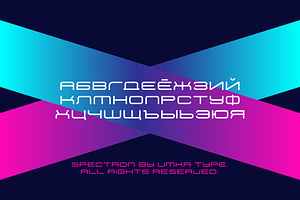 Spectron Display Font