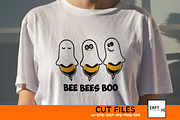 Halloween Boo Bees Bundle 10 Designs, an Illustration by LaserCutano (Thumbnail 7 of 8)