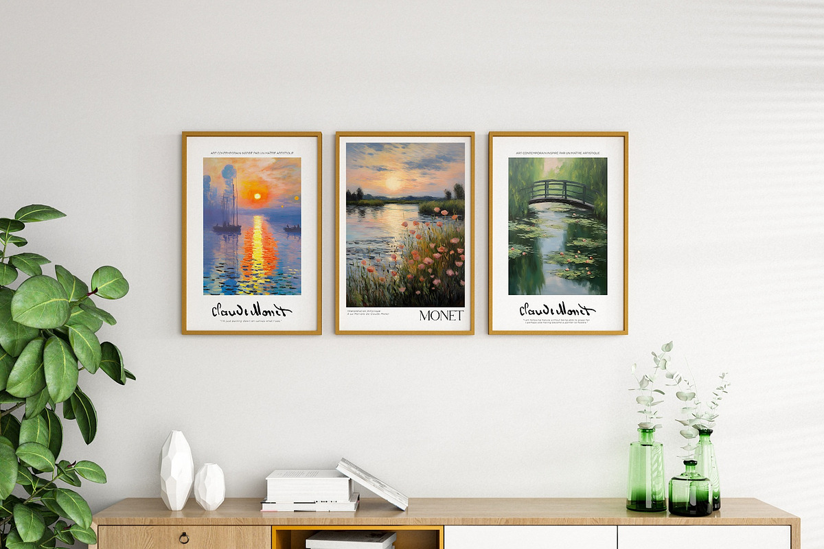 Art Poster Echoing Monet's Style, a Decorative Illustration by Vibrand Studio (Photo 5 of 14)