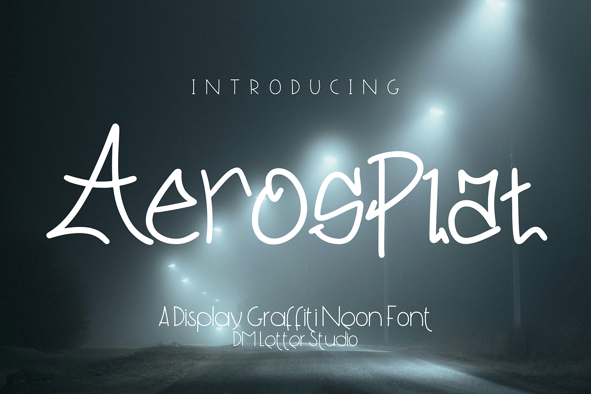 Aerosplat, a Font by Dm Studio (Photo 1 of 8)