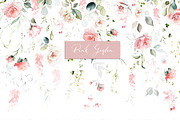 Pink Watercolor roses, a Decorative Illustration by Lisima (Thumbnail 7 of 9)