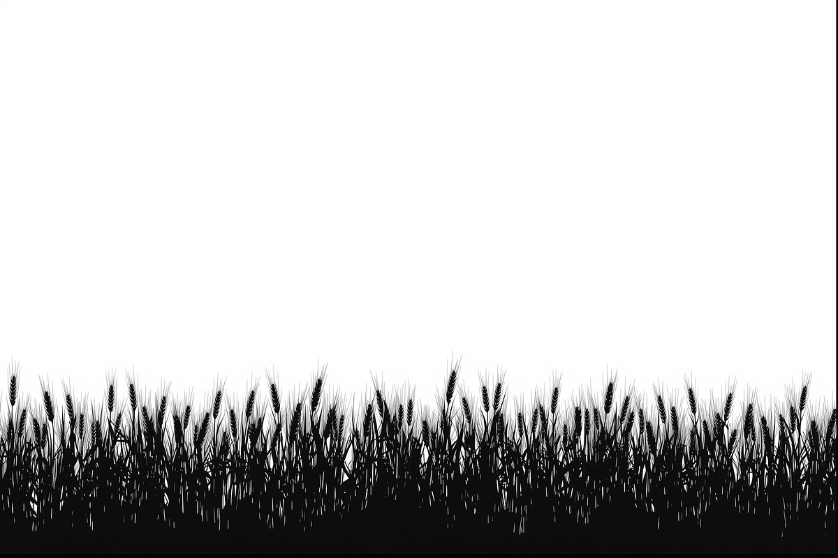 Farm Silhouette Wheat Clipart Set, an Illustration by BIPLOB EXPERT (Photo 5 of 9)