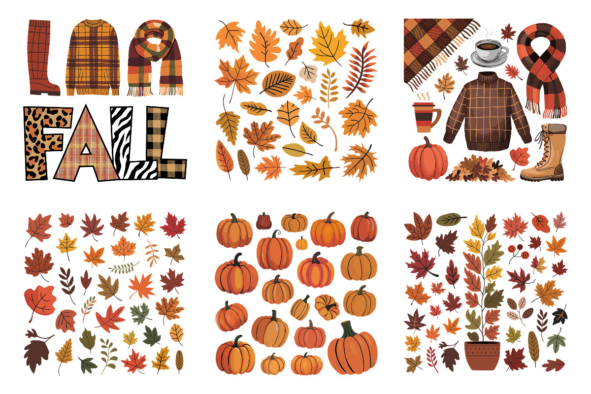 Cozy Fall Set - 15 PNG, EPS, SVG, a Seasonal Illustration by Whimsy Brush Studio (Photo 4 of 9)