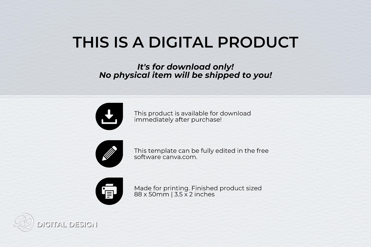 Business Card Canva Template, a Business Card Template by B2 Studio (Photo 9 of 11)