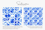 blue tile seamless pattern, a Pattern Graphic by Pink Studio Art (Thumbnail 5 of 5)