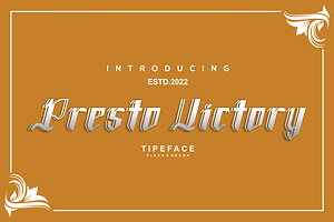 Presto Victory Font