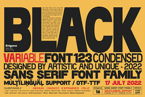 Erigone - Sans Serif Font Family