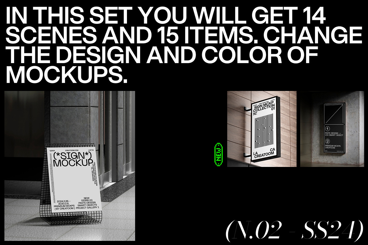 S-Signs mockups, an Advertising Mockup by Creatoom (Photo 2 of 10)