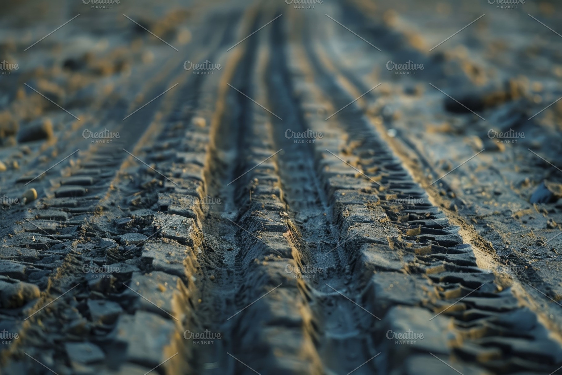 Close-up view of worn-down tire trac, a Photo by Iftikhar Alam
