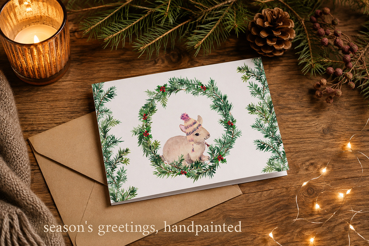 Watercolor forest, animals clipart, an Animal Illustration by Where summer is (Photo 5 of 9)