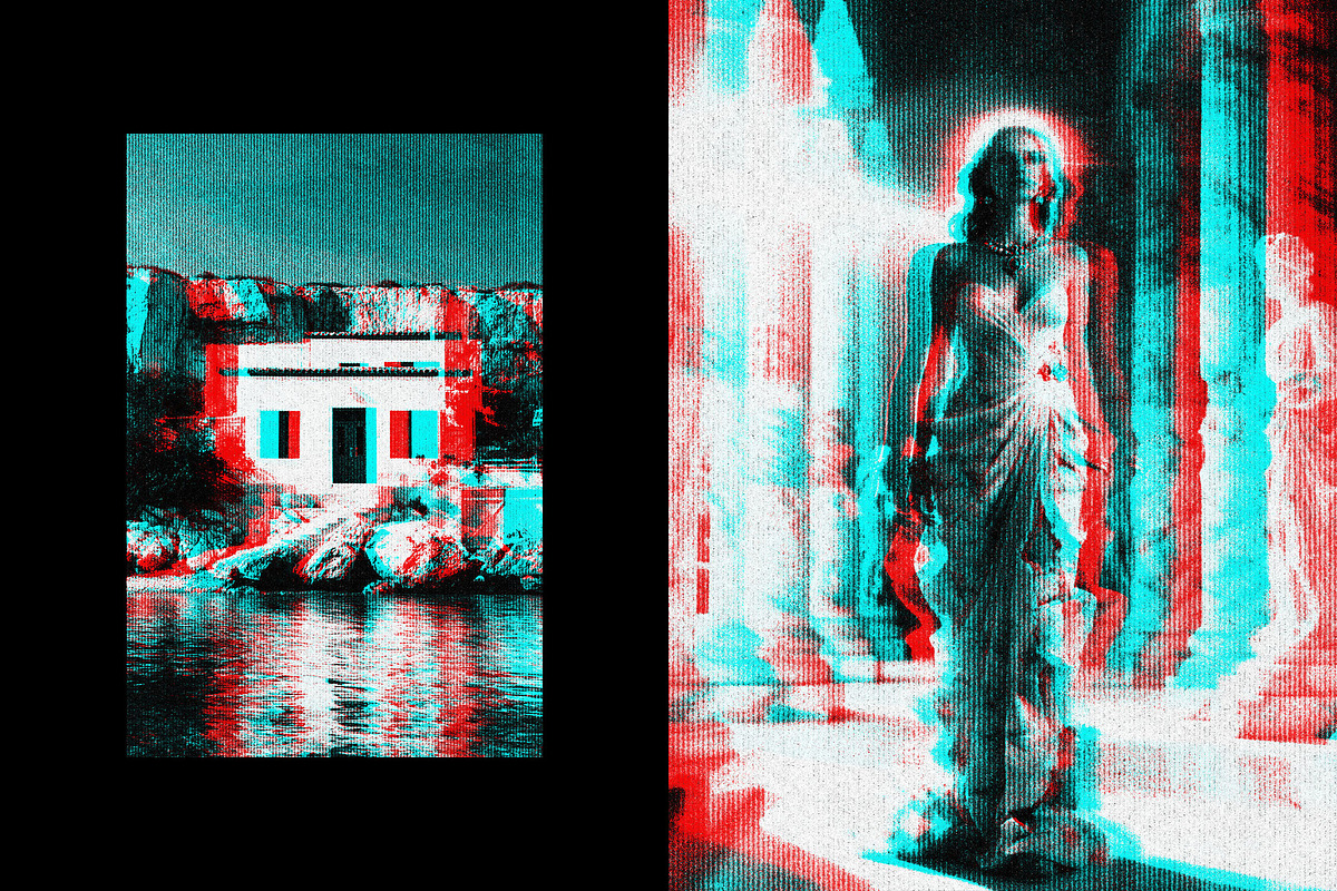 Textured Glitch Photo Effect, a Layer Style Add-On by Design Squad (Photo 2 of 4)