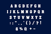 VARSITY SCHOOL VINTAGE FONT, a Slab Serif Font by Fourteen Letter (Thumbnail 6 of 10)